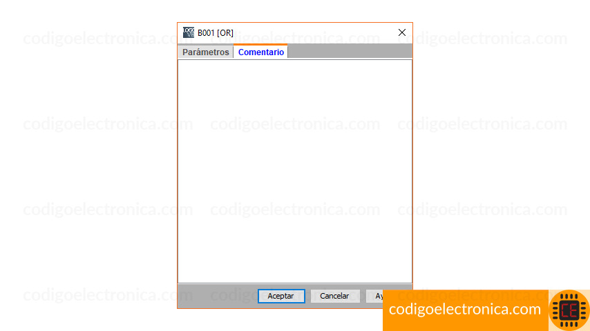 Bloque OR comentario