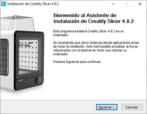 Bienvenida a creality slicer