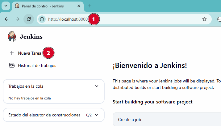 Crear primer job en jenkins